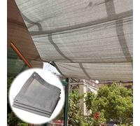 Telo Ombreggiante 10X10 M Grigio, Telo A Rete Resistente Ai Raggi Uv Al 90% con Occhielli, Rete Traspirante per Proteggere Dal Sole, Ideale per Piante, Tenda Da Giardino E Vela per La Privac