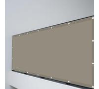 Telo Ombreggiante 120 x 270 cm Anti UV 98% Parasole Ombreggiante Impermeabile Idrorepellente, con Corde di Supporto Perfette per Giardino Terrazza e Balcone, Cachi