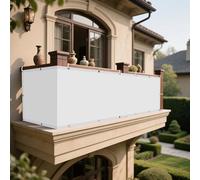 Telo Ombreggiante 190 x 330 cm Pes Poliestere Impermeabile Rete Ombreggiante con Occhielli Antivento con Fune e Occhiellato per Giardino, Patio, Pergola, Cortile, Bianco