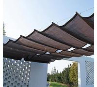 Telo Ombreggiante 2x10m Telo Parasole per Esterni Rete Ombreggiante con Occhielli Ombra 90% Protezione Solare Telone Ombreggiante Esterno Giardino, Terrazze, Piante, Piscina, Pollaio,brown-5x6m