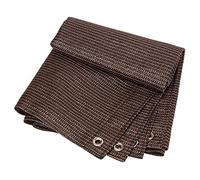 Telo Ombreggiante 2X3M 3X3M 3X4M 3X5M 4X5M 4X6M 4X8M Rete Ombreggiante Marrone con Occhielli per Giardino, Patio, Serra, Piante, Auto, Telo Parasole A Rete