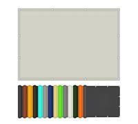 Telo Ombreggiante 3.3 x 3.9 m Impermeabile, Protezione UV 98% Tenda da Sole Antivento con Kit di Fissaggio per Terrazza, Giardino, Balcone, Campeggio, Rettangolare, bianco