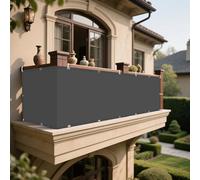 Telo Ombreggiante 300 x 400 cm Pes Poliestere Impermeabile Rete Ombreggiante con Occhielli Antivento con Fune e Occhiellato per Giardino, Patio, Pergola, Cortile, Grigio Scuro