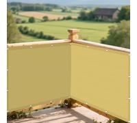 Telo Ombreggiante 330 x 420 cm Protezione Solare Raggi UV Copertura Antipolvere Protezione Raggi UV con Fune e Occhiellato per Esterno, Giardino e Terrazza, Piscina, Color Crema