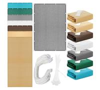 Telo Ombreggiante 360 x 620 cm Antivento/Protezione UV Copertura Antipolvere con Fune Tenda a Vela per Giardino, Esterno, Balcone, Campeggio, Grigio Chiaro