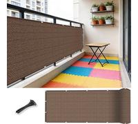 Telo Ombreggiante 45 x 65 cm Ombreggiante, Antistrappo, Resistente Alle Intemperie, Privacy, Facile da Installare, Telo Oxford Impermeabile con Occhielli per Recinzione, Marrone