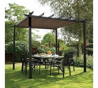 Telo Ombreggiante 4x4 con Occhielli Traspirante Teli Ombreggianti da Esterno Tessuto Ombra Anti-UV 90% Rete Telo Ombra 5x8 per Balconi Terrazza Tetti Giardino,brown-3x5m