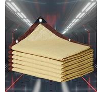 Telo ombreggiante 5 x 4 m, protezione UV 90%, tessuto per patio, balcone, pergola, serra, uso esterno, beige, perfetto per piante e spazi esterni