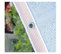 Telo ombreggiante 55% per casa e giardino, copertura in rete bianca, da 2 x 3 m a 4 x 7 m, perfetto per piante, portico, cortile, orto, rete