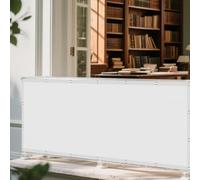 Telo Ombreggiante 62 x 165 cm Protezione Raggi 98% UV Impermeabile Esterni Vela Tela Ombreggiante con Fune Tenda a Vela Adatte per Piscina Feste e Spazi Esterni, Bianco