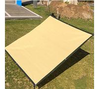 Telo Ombreggiante 6x4 Sabbia Telone Ombreggiante Occhiellato Impermeabile Rotolo Telone Oscurante con Occhielli Telo Parasole per Giardino, Terrazzo, Sabbia,3x4m