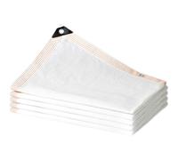 Telo ombreggiante 70% bianco, in rete traspirante, con occhielli per serra, piante e pollai, 5 x 8 m, tessuto di protezione UV