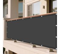 Telo Ombreggiante 70 x 80 cm Protezione Antivento 98% Anti UV Tende per Pergolato Protezione Raggi UV Poliestere Antistrappo per Esterno, Giardino e Terrazza, Grigio Scuro
