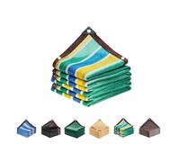 Telo Ombreggiante 80% HDPE 6x10m Rete con Occhielli Antistrappo Protezione UV per Serra Giardino Orto Cane Tetto Panno Solare(Multicolor,4x5m/13.1x16.4ft)