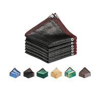 Telo Ombreggiante 80% HDPE 6x10m Rete con Occhielli Antistrappo Protezione UV per Serra Giardino Orto Cane Tetto Panno Solare(Black,6x7m/19.7x23.0ft)