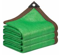 Telo ombreggiante 85% con occhielli, 6 x 20 m, verde, per serra, balcone, terrazza, giardino, protezione delle piante e pollaio, copertura traspirante resistente ai raggi UV