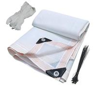 Telo Ombreggiante 90% con Occhielli, 2x2.5m 4x6m 5x8m 6.5x12m 8x15m Rete Ombreggiante HDPE, Telone a Maglia UV Resistente per Serra, Giardino, Patio, Pergolato & Piante