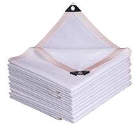 Telo ombreggiante 90% - Tenda Parasole Bianca per Esterni, Telo a Rete con Occhielli, Ideale per Serra, pergola, orto - Dimensioni: 6x8 Piedi, 13x26 Piedi, 16x16 Piedi, 32x49 Piedi