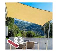 Telo ombreggiante al 90% con 10 ganci, rete privacy da giardino per pergola, patio, canile e pollo, protezione UV per piante (6 x 7 m)