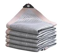 Telo Ombreggiante Aluminet Riflettente Al 75%, Tessuto A Rete con Protezione Solare per Piante E Auto, con Occhielli, Disponibile Nelle Misure Da 1 M X 1 M A 4 M X 6 M.