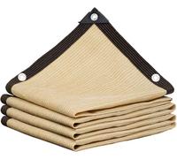 Telo ombreggiante beige, 3 x 7 m, protezione UV 90% per patio, giardino, pergola e serra, rete resistente con occhielli per uso esterno