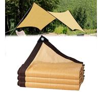Telo ombreggiante beige con occhielli 90% protezione UV rete ombreggiante per serre parasole all'aperto per pergola, giardino, balcone, pollo Coop6 x 8 m rete frangivento