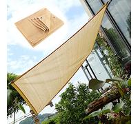 Telo Ombreggiante Beige Resistente Ai Raggi Uv Al 90%, 7X11 M, con Occhielli, Ideale per Piante, Serre, Pergolati E Come Telo per La Privacy.