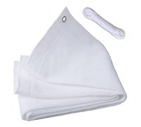 Telo Ombreggiante Bianco 1,5X2,5 M con Occhielli, Resistente Al 90% Ai Raggi Uv E Traspirante, Ideale per Giardino, Serra, Patio, Pergolato E Come Rete Ombreggiante per Piante.