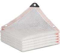 Telo ombreggiante bianco 3 x 9 m con occhielli 55% rete ombreggiante telone per giardino, patio, baldacchino, pergola, serra, ideale per la copertura delle piante e la protezione solare