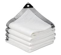 Telo Ombreggiante Bianco 85-90% Protezione Solare - Rete Parasole per Serra Fiori Piante e Patio - HDPE con Occhielli 2x2.0m 2x3.0m 3x4.0m 4x6.0m 6x8.0m(2x3.0m/6.6x9.8ft)