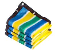 Telo ombreggiante colorato arcobaleno - Protezione UV da giardino con occhielli in rete telone per patio, pergola e copertura per piante (2 x 6 m) - Vele a protezione solare