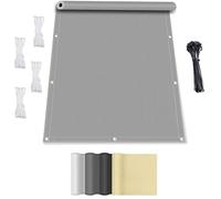 Telo Ombreggiante con occhielli 2x10m Tenda da Sole Impermeabile,Tenda ombreggiante, protezione UV 95%, per Esterni Pergola Piante Da Patio Serra Auto Piscina - Grigio chiaro