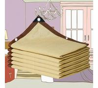 Telo ombreggiante con protezione UV da 5 x 8 m, con occhielli, rotondo, per giardino, patio, piante, 9095% protezione solare, beige