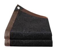 Telo ombreggiante da esterno con occhielli per serra da giardino 85% blocco UV varie misure da 1x2 a 8x10 tessuto nero parasole ideale per la protezione e il raffreddamento delle piante