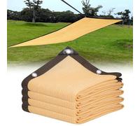 Telo ombreggiante da giardino con occhielli, 90% protezione UV, rete ombreggiante per piante, patio, serra, disponibile nelle misure da 1 x 1 m a 6 x 10 m, beige per esterni