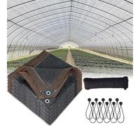 Telo ombreggiante da giardino nero, 2,8 x 7,8 m, copertura in rete resistente ai raggi UV con occhielli rinforzati per protezione delle piante, serra, protezione solare per fiori e verdure