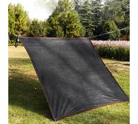 Telo ombreggiante da giardino per piante, protezione dal calore, tessuto isolante termico, resistente agli strappi, vela ombreggiante al 90%, per giardino, pergola, piante, balcone, cortile, nero, 4 x