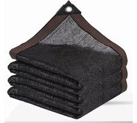 Telo ombreggiante da giardino, rete a rete con occhielli per esterni, copertura per pergola, patio, piante, serra, pollaio, nero, tasso di ombreggiatura del 90% (1,8 x 0,9 m)