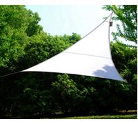 Idroweb Vela ombreggiante triangolare 5x5x5 m poliestere bianco