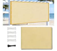 Telo Ombreggiante Esterno 4X4M Vela Parasole Rettangolare Impermeabile Tenda a Vela Giardino Protezione UV 95% Tende da Sole con Corda di Nylon e Occhiellato per Esterno Giardino