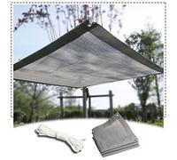 Telo Ombreggiante Grigio con Occhielli 3X8 M Rete Parasole Telo A Maglia per Piante Da Giardino Serra Vela Traspirante 2X3 M 3X3 M 3X4 M 4X5 M 4X6 M 4X8 M