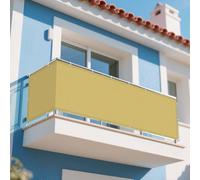 Telo Ombreggiante Impermeabile 155 x 255 cm Anti UV Corde di Supporto Rete Ombreggiante con Occhielli Antivento con Fune e Occhiellato per Esterni per Giardino, Balcone, Color Crema