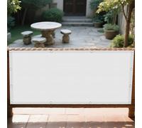 Telo Ombreggiante Impermeabile 248 x 268 cm Anti UV Corde di Supporto Tende per Pergolato Impermeabile, con Corde di Supporto per Serre Carport Piscine Cortili, Bianco