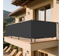 Telo Ombreggiante Impermeabile 280 x 305 cm Anti UV 98% Parasole Panno Ombreggiante Protección Solar, Transpirable, Permeable Al Agua per Giardino Terrazzo e Campeggio, Grigio Scuro
