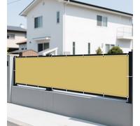 Telo Ombreggiante Impermeabile 325 x 550 cm Protezione Raggi UV e Impermeabile Rete Parasole Antivento con Fune e Occhiellato per Esterni per Giardino, Balcone, Color Crema