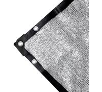 Telo ombreggiante in 70% alluminio con occhielli, 3,5 m x 6,1 m, copertura in tessuto a rete per proteggere il sole e riflettere il sole per animali domestici da giardino