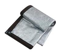 Telo ombreggiante in alluminio, 2 m x 9 m, riflettente ai raggi UV, 99% tessuto di protezione solare con occhielli, ideale per auto, cani, serre, giardino, pergolato