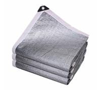 Telo Ombreggiante In Alluminio Al 99% con Occhielli, Copertura Parasole per Esterni, Vela Ombreggiante per Copertura di Piante Serra Fienile Canile Posto Auto Fiori Piante Patio Prato(4.0x7.0 m(13x23f