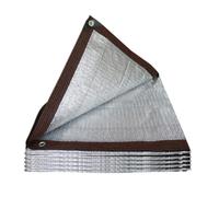 Telo Ombreggiante in Alluminio Copertura Al 99% Protezione Solare Ispessita e Criptata per Casa Balcone Cortile Posto Auto Esterno Ombra Piante Isolamento Termico(1.0x6.0 m/3.3x19.7 ft)