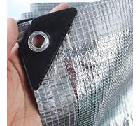 Telo ombreggiante in alluminio resistente, protezione UV al 99%, riflettente, 3 x 5 m, ideale per serre, giardini, parcheggi, animali domestici e auto, resistente alle intemperie